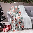 thumbnail image 6 of Christmas Throw Blanket Merry Christmas Bliss Gnome Gifts Blankets Grey Ultra Soft Cozy Warm Fleece Flannel Xmas Tree Dwarf Snowflake Throws for New Year Winter Party Sofa Couch Bed Decor,(30"x40"), 6 of 8