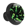 thumbnail image 2 of 12 Pieces Green Alien Space Pattern Glass Knobs for Dresser Drawers, 1.37 x 1.10 IN Round Kitchen Cabinet Pulls For Home Office Nursery Kids Room, 2 of 6