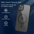 thumbnail image 5 of Entronix Magnetic Clear Case Compatible with iPhone 16E, Soft Edges Transparent Cover, Black, 5 of 8