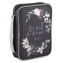 Faithworks Be Still & Know Floral Canvas Bible Cover Case