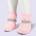 thumbnail image 6 of Harikaji Dog Shoes for Hot Pavement - Breathable Mesh Booties for Small Medium Dogs | Dog Paw Protectors with Non-Slip Soles, Easy to Clean for Beach & Summer Use Pink L, 6 of 6