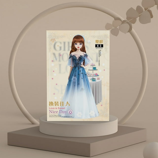 D Kids Magnetic Change Sticker Toy For Princess Role Play Early Enlightenment Educational Activity Safe Material Quiet Fun