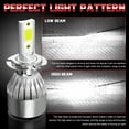 thumbnail image 6 of For Ford Escape 2006 2005 H7+H11+9145 6X LED High Low White Headlights 4500K 9145 H10 Fog Light Kit, 6 of 11