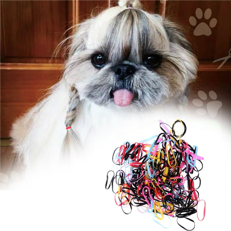 Dog hair rubber clearance bands