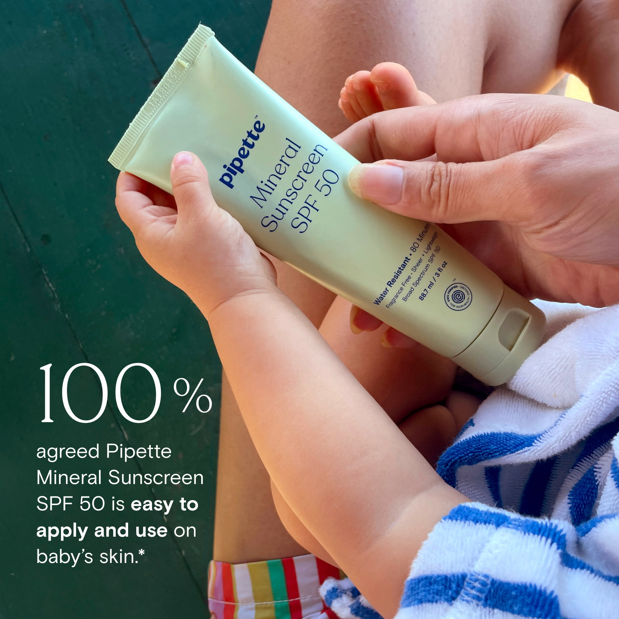 Pipette Mineral Sunscreen Lotion Broad Spectrum SPF 50 - 3 fl oz