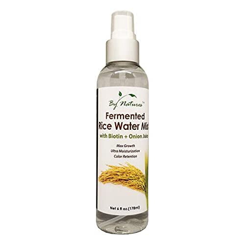 By Natures Fermented Rice Water Mist for Hair Growth with Biotin + Onion Juice, 6 Fl Oz (Pack of 1) By Natures Fermented Rice Water Mist for Hair Growth with Biotin + Onion Juice, 6 Fl Oz (Pack of 1)