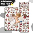 thumbnail image 4 of White Christmas Santa and Character Pattern Toddler Nap Mats for Kids Preschool,60"x20" Sleeping Mat Bag or Kids,Toddler Sleeping Bag,Toddler Nap Mat or Daycare, 4 of 6