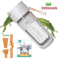 thumbnail image 2 of Portable Blender, One-handed Drinking Mini Blender for Shakes and Smoothies, 11.5 oz Personal Blender with Rechargeable USB, Made with BPA-Free Material Portable Juicer, Cream White, 2 of 7