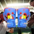 thumbnail image 3 of Guantes Boxeo 1 Par Ejercicio para El PU Leather Sports Gym () Azul, 3 of 7