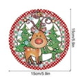 thumbnail image 3 of Diamond Painting Kit Pendant, Christmas Tree Reindeer Hanging Decoration DIY Craft Kit for Home, Office, or Festive Decorations and Gift Ideas, 3 of 7