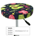 thumbnail image 4 of Lsque Avocado Love Round Bar chair cushion covers Velvet Fabric Premium Comfort Protects from Scratches and Stains for 14-17 Inch Chair- 14 inch, 4 of 7