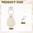 thumbnail image 2 of 20Pcs Leather Keychain Blanks 22mm ID x 28mm OD Round Shaped Leather Key Chain for Stamping Laser Engraving, Apricot, 2 of 6