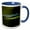 Blue/White, variant on 3drose, Oregon, Fern Ridge Wildlife Area, Tule Bluet Insect - Us38 Rbr0099 - Rick A. Brown, 11oz Two-tone Yellow Mug