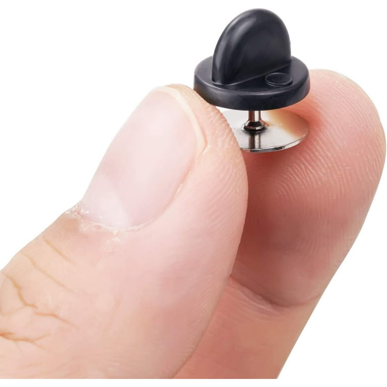 100Pcs Rubber Pin Backs Lapel Pin Backing Brooch Holder - Yahoo Shopping