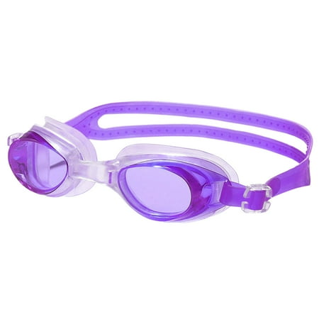 Swimming Goggles with Earplugs Adjustable No Leaking Waterproof Swim Goggles Violet