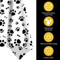 thumbnail image 3 of Nappe Empreinte de Patte de Chien Chiot 1 Pack Grande Taille Empreinte de Patte et Signe d'Os Nappe Rectangulaire en Plastique Jetable pour Chien, 3 of 8