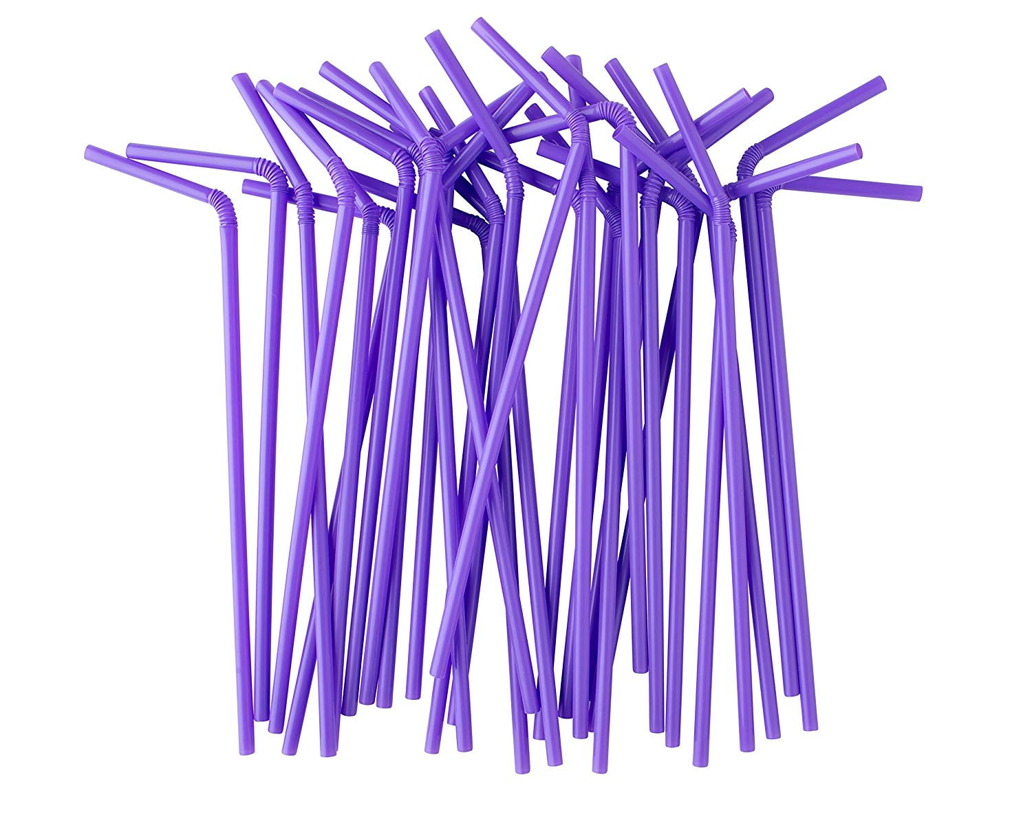 , Extra Long Flexible Drinking Straws, 300/box Individually Wrapped