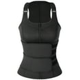 thumbnail image 1 of Vaslanda Neoprene Sauna Suit for Women Waist Trainer Vest Zipper Body Shaper with Adjustable Double Straps Tank Top for Weight Loss Everyday, 1 of 7