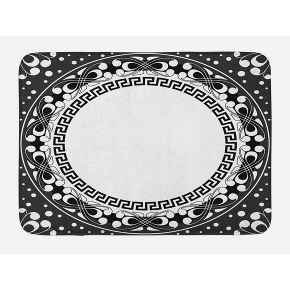 Greek Key Rug Black And White