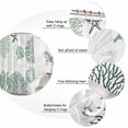 thumbnail image 6 of Sage Green Coastal Waterproof Fabric Shower Curtain,Ocean Coral Starfish Shell Seahorse Waterproof Fabric Shower Curtain for Bathroom Curtains Bathtubs Shower Curtains with 12 Hooks Stall 54x78in, 6 of 8