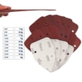 thumbnail image 2 of MYG 10PCS 140*90mm 5 Holes Sandpaper Triangle Sand Discs Pads Power Polishing Tool, 2 of 8
