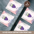 thumbnail image 6 of 3drose, Image of Grape How Big Is Your Baby Week 9, Set of 4 Ceramic Tile Coasters, 6 of 7