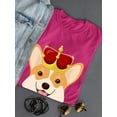 thumbnail image 3 of Royal Corgi W Crown T-Shirt Women -Image by Shutterstock, Female Medium, 3 of 4