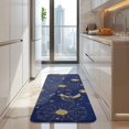 thumbnail image 4 of Blue Gold Sun Moon Star Pattern Kitchen Rug Mat,Kitchen Runner Rugs Non Skid Washable,Decorative Kitchen Floor Mats for Kitchen,Sink,Laundry,17"x47.2", 4 of 7