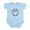Sky Blue, variant on CafePress - Bike Smile Infant Bodysuit - Baby Light Bodysuit, Size Newborn - 24 Months