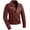 Oxblood, variant on - Popstar - Women's Motorcycle Biker Riding Black Leather Jacket - Small