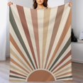 thumbnail image 5 of Boho Sun Aesthetics Throw Blanket Soft Cozy Flannel Fleece Warm Microfiber Blankets for Couch Sofa Bed 50"x60", 5 of 8