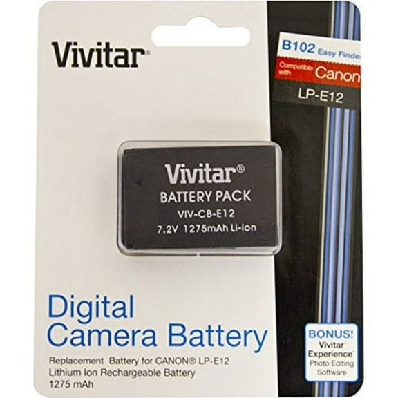 Vivitar Digital Camera Battery VIV-CB-E12 For Canon LP-E12 LPE12
