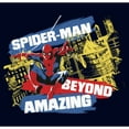 thumbnail image 2 of Junior's Marvel Spider-Man Beyond Amazing SPIDERMAN CITY SWING T-Shirt, 2 of 3