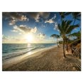 thumbnail image 2 of Beautiful Caribbean Vacation Beach - Large Beach Canvas Wall Art, 2 of 3