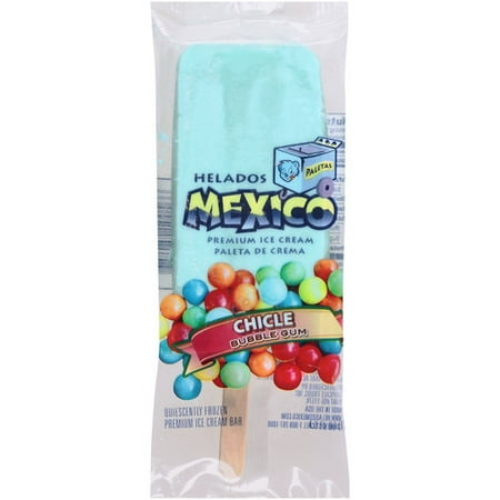 Helados Mexico Bubble Gum Premium Ice Cream Bar, 4 oz - Walmart.com