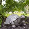 thumbnail image 2 of Northlight 11.75" Polished Gray Turtle Outdoor Garden Statue, 2 of 5
