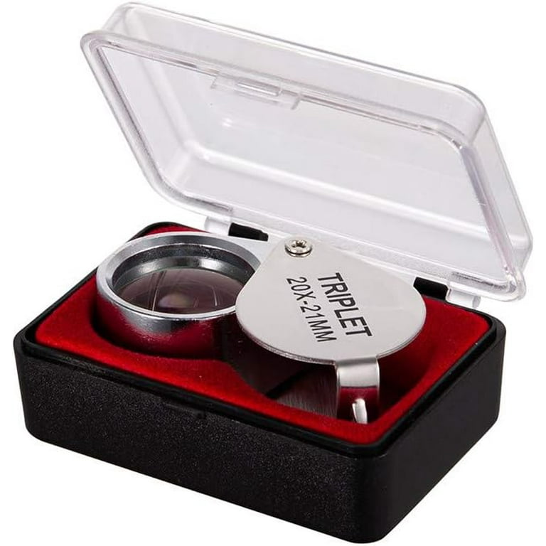 KINGMAS Pocket Jewelry Loupe 30x 21mm Jewelers Eye Magnifying Glass  Magnifier
