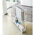 thumbnail image 2 of Yamazaki Home Rolling Towel Rack, White, Steel,  Holds 4 bath towels, 1 bath mat, Supports 12.1 pounds, Handles, 2 of 6