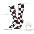 thumbnail image 6 of Fotbe Ladybugs Of Black And White Checkers print Women's Men's Novelty Crew Socks Cotton Socks Knee High Socks for Walking,Running,Nurses,Pregnancy, 6 of 8