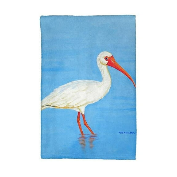 Betsy Drake KT1086 Posing White Ibis Kitchen Towel