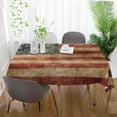 thumbnail image 6 of Coolnut Vintage American Flag Rectangle Tablecloth Spill-Proof Polyester Table Cloth Table Cover for Kitchen Dining Picnic Holiday Party Decoration,60"x90", 6 of 7