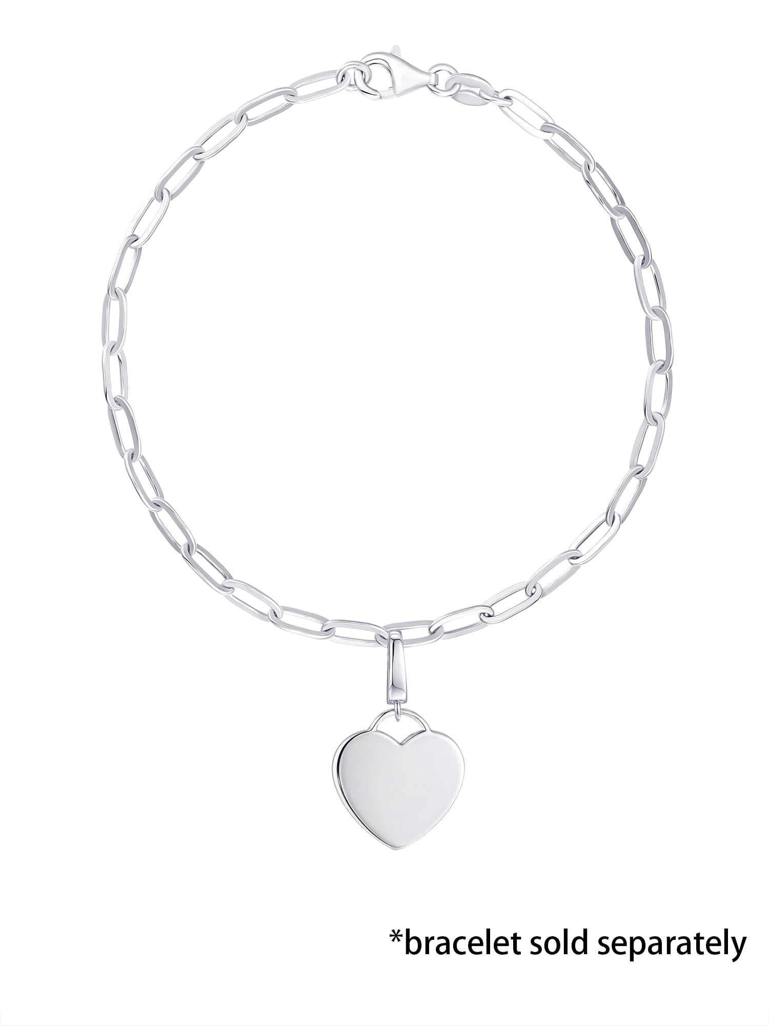 Brilliance Fine Jewelry Heart Charm in Sterling Silver