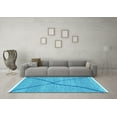 thumbnail image 3 of Ahgly Company Indoor Rectangle Abstract Light Blue Modern Area Rugs, 6' x 9', 3 of 4