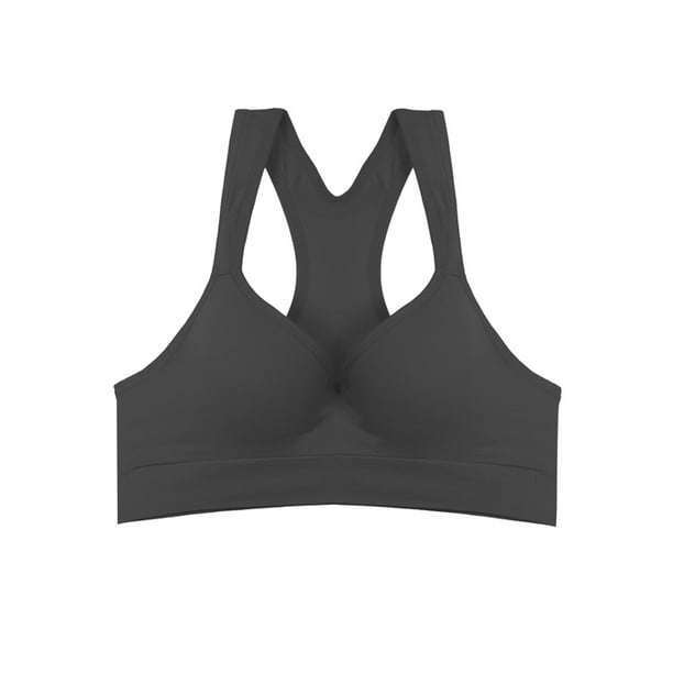 Sunbreezer Ladies Black Racerback Padded Sports Bra With Underwire