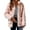 Pink, variant on Women's Plush Fleece Jacket, Soft Coral Fleece Zip Up Loungewear Coat, Cozy Pajama Style Outerwear for Home, Warm Winter Sleepwear Top with Pockets, Comfortable Casual House Coat for Women Orange M