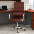 thumbnail image 2 of Bush Somerset Upholstered Faux Leather Executive Office Chair in Harvest Cherry, 2 of 6
