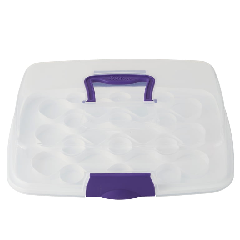 Wilton Oblong Cake and Cupcake Carrier with Locking Lid photo 2
