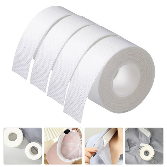 LOLIPPYY 4 Rolls of Cap Liners Non-woven Fabric Breathable for Hats and Clothes
