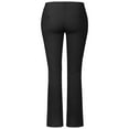 thumbnail image 3 of Made by Olivia Women's Plus Size Ease Into Comfort Straight Mid Waist Office Trouser Pants, 3 of 4