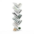 thumbnail image 4 of Furinno Tree Bookshelf 9-Tier Floor Standing Tree Bookcase, White, 4 of 6